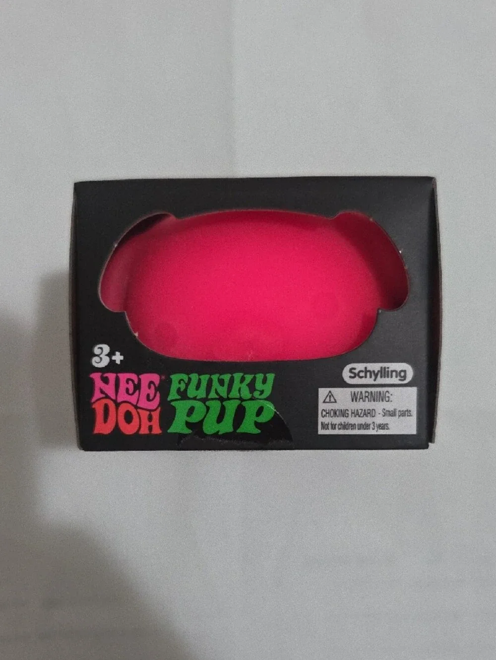 Needoh Funky Pup Neon Pink Toy Brand New In Box